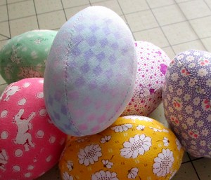 How to Make Handmade Stuffed Fabric Easter Eggs - Tutorial Tuesday