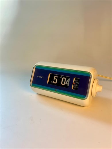 1970s Seiko Flip Alarm Clock – Space Age Cylindrical Design, Working Night Light - Etsy