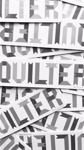 Stephanie on Instagram: "Thinking about beginnings. It’s hard to believe I released Ribbon Letters almost 8 (!) years ago. It was my first quilt pattern and remains one of the most popular to this day. Last year I made these stickers based on the Ribbon Letter blocks, and I’ve got a few more fun things up my sleeve for it this year. (And my other alphabets as well!) #alphabetquilt"