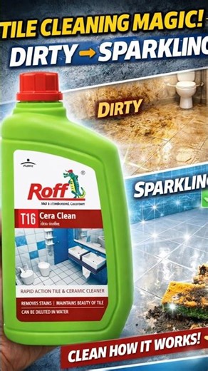 Roff T16 Cera Clean Review | Removes Tough Tile Stains IBudget Tile Cleaner IBathroom Floor Cleaning