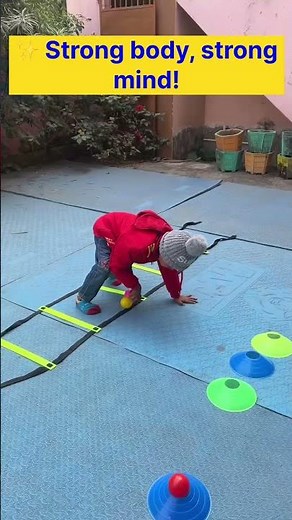 Cute Kid Doing Fun Plank Exercise | Kids Fitness | Intelli Junior Preschool