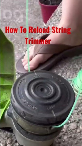 How To Reload String Trimmer - Very Easy To Do (GreenWorks Pro 80V ) #Short#StringReload‪@JennaHo‬