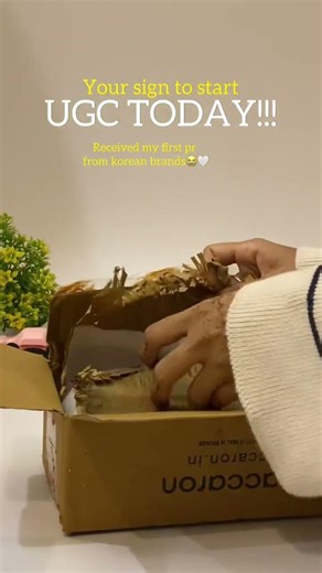 I received my first pr from Korean brand | UGC Creator