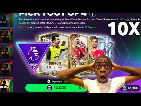 NEW 2026 EA FC MOBILE EXTRA TIME 108 - 115 PACK OPENING 10x || #eafcmobile #fcmobile #fifamobile ||