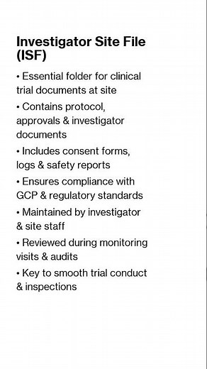 Your ISF Could Sink the Entire Trial #clinicalresearch #audit #compliance #clinicalresearchindia