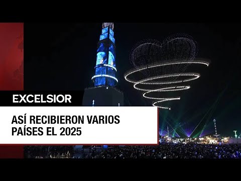 Así fue la bienvenida del 2025 alrededor del mundo
