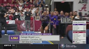 Everyone welcome back the vault queen 👑 Haleigh anchors with a 9.925! 📺 ESPN2 | LSU Gymnastics