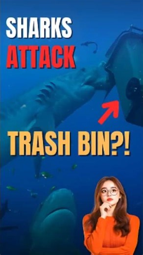 Massive Tiger Sharks Attack Trash Bin in the Ocean!