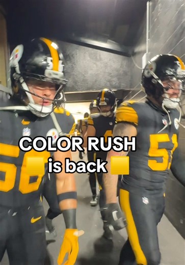 Wake up color rush is back 😎 #steelers #colorrush #nflgameday | steelers