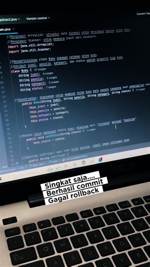 Mudah bukan🤣 #java #javatutorial #javaforbeginners #commit #intelijidea #coding #code #programming #codingforbeginners