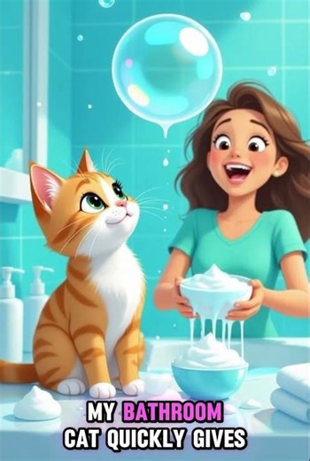 Cat Eats Toothpaste | Funny Cat Story | Cartoon Short | Animal Comedy 😹🫧
