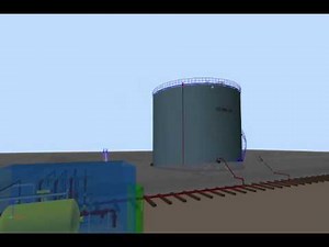 Designing Fire Protection Systems with 3D Animation - Fuel Oil Tank