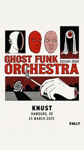 GHOST FUNK ORCHESTRA Support: The Winston Brothers DJ: LateNite79 (From Here To Funk) 25.03.25 | 21:00 | Saal präsentiert von Jazzhouse Ghost Funk Orchestra ist die Idee des Komponisten und Multiinstrumentalisten Seth Applebaum. Was als Ein-Mann-Aufnahmeprojekt begann, hat sich inzwischen zu einer kraftvollen Live-Band entwickelt. Das Ghost Funk Orchestra ist ein klangliches Kaleidoskop, das sich nicht auf ein bestimmtes Genre festlegen lässt, sondern starke Einflüsse aus der Welt des Soul, Psyc