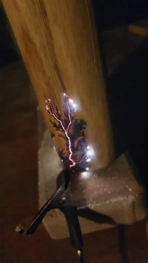 Wood Fracking 🔥 Cut Out Vase #fractalwoodburning #woodfracking #woodburning #NaturalDecor | Fracked Alley