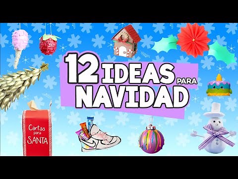 12 DECORACIONES NAVIDEÑAS FÁCILES para TU CASA 😱🎄 Craftingeek