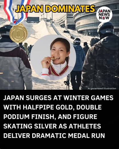 Japan delivers a powerful showing at the 2026 Winter Games, claiming multiple podium finishes across snowboarding and figure skating. In men’s snowboard halfpipe, Japan captures gold and bronze, holding off strong international challengers in a tense final. Figure skating also brings success, with a silver and bronze after a dramatic free skate where a top favorite stumbles. Fans across Japan celebrate as athletes push through pressure-packed moments to secure medals on the global stage. The per
