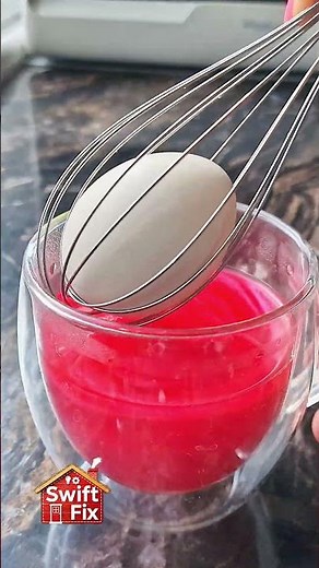 How to Dye Easter Eggs Mess-Free Using a Kitchen Whisk 🥚🎨 #easterhacks #diy