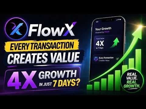 🚀 FlowX – Every Transaction Creates Value | 4X Growth in 7 Days?
