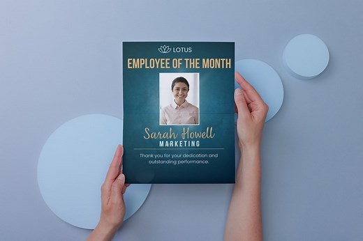 Customizable Employee of the Month Flyer | Employee of the Month Template | Editable Employee of the Month Printable | Employee Appreciation - Etsy