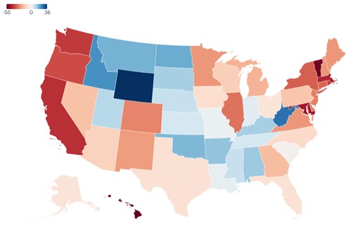 Trump approval rating map shows America's most divided states