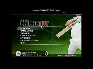 how to load and save game permanently in ea sport cricket 2007