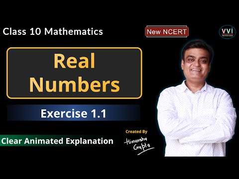 Exercise 1.1 – Real Numbers (Full Solutions) | Class 10 Maths | New NCERT | Vidya Vision Institute