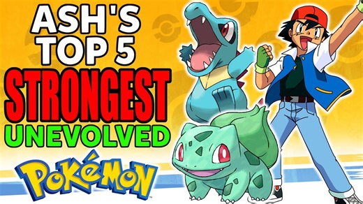 Ash's Top 5 Strongest Unevolved Pokémon