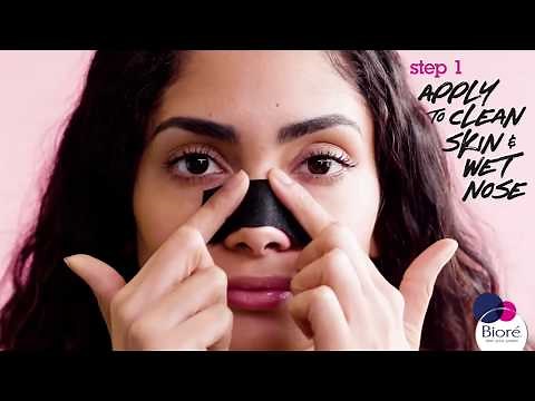 How to use Bioré Charcoal Nose Strips