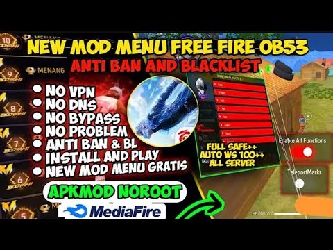 OB53 FREE FIRE MOD MENU FF MOD MENU APK 2026UNLIMITED DIAMOND HACK