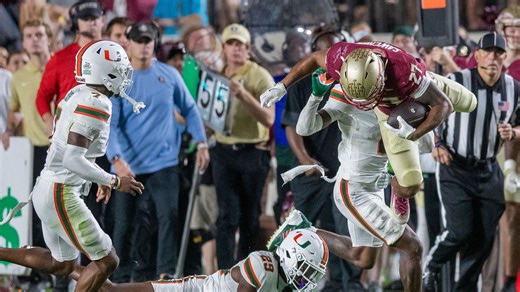 FSU football's comeback attempt too little, too late, as Miami holds on to beat Seminoles