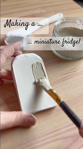 DIY Mini Fridge for My Dollhouse Made from Recycled Cardboard ♻️🧊 | Miniature Crafts #dollhousediy