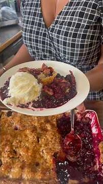Made Blackberry Cobbler #dessert #bakingathome #blackberrycobbler