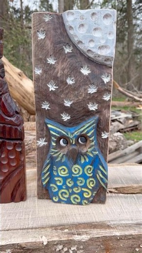 A few of my latest relief style carvings. Carved from Black Walnut. #chainsawcarving #woodcarving