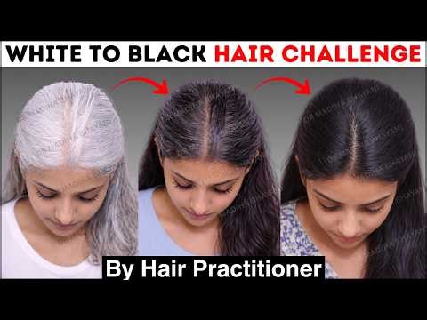 The MOST Potent 7 Herbs to Transform White to Black Hair Naturally | Black Hair Oil