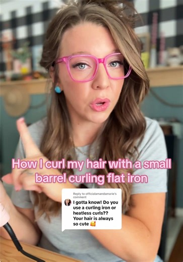 Small Barrel Curling Flat Iron for Defined Curls