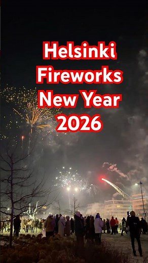 Helsinki Fireworks New Year 2026 🎆✨ | Midnight Magic in Finland