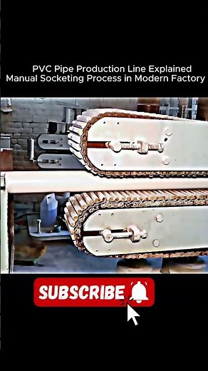 PVC Pipe Production Line Explained – Manual Socketing Process in Modern Factory
