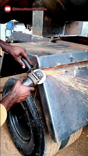 Grinding Corner with Angle Grinder 🔥 | Metal Cutting Skills #shorts