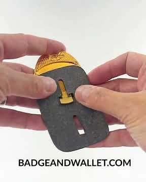 Badge And Wallet: How to Put Your Wallet Clip Badge Into Your Wallet #shorts