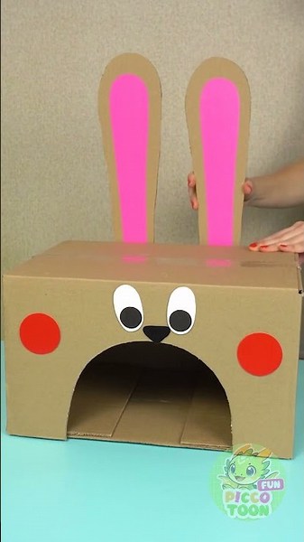 Easy DIY Toddler Game to Make at Home! 🌈🐰