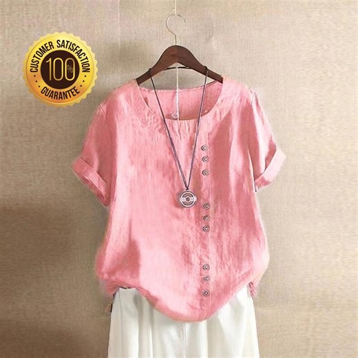 Linen Shirt for Women's Vintage Shirt Linen Clothing Linen Blouses Long Sleeve Top Plus Size Clothing - Etsy