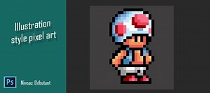 TUTO Illustration style Pixel Art sous Photoshop sur Tuto.com
