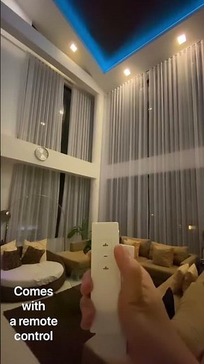 Lifesmart high ceiling curtain demonstration