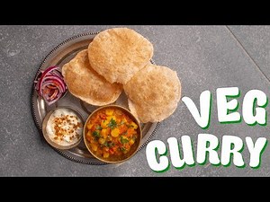 Puri Alu recipe | Vegetarian curry | Vegan curry | Potato and puri recipe | Food with Chetna