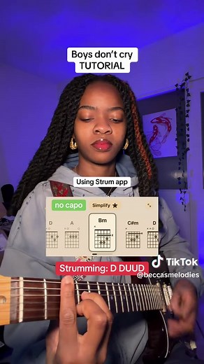 Learn 'Boys Don't Cry' Guitar Tutorial with Strum App