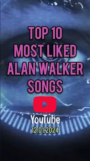 Top 10 Alan Walker's Most Liked Songs #alanwalker