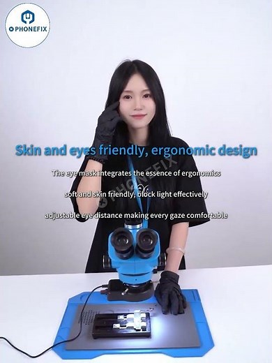 JCID M3750A 7-50X Trinocular Stereo Microscope Optical Digital 2-In-1