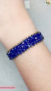 234K views · 6.1K reactions | How to Make a Elegant Blue Crystal Bracelet 朗朗 | Wedding Decoration Ideas | Facebook