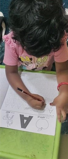 English Alphabets Writing Practice by Ponnala DhrishithaRaj at home.#alphabets#PonnalaSisters