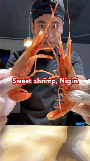 How to make sweet shrimp nigiri ￼#Sushi #Preparation ￼#shrimp #chef #josomaki